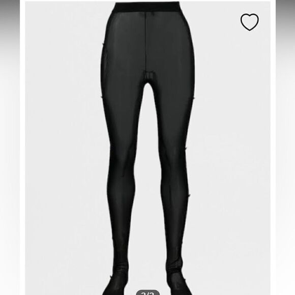 Free People x High Heel Jungle Aphrodite Side Slit Tights Black - Picture 3 of 7